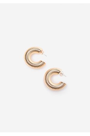 Pendiente aro ondulado