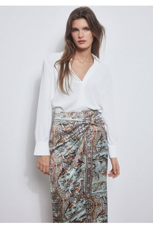 Camisa fluida cruzada