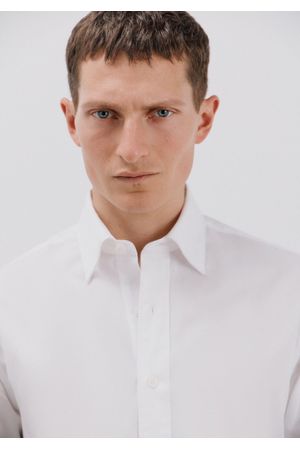 Camisa blanca algodón tencel