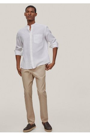 Camisa lino cuello mao