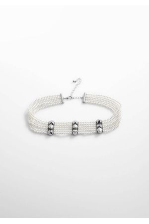 Collar de triple perla patti