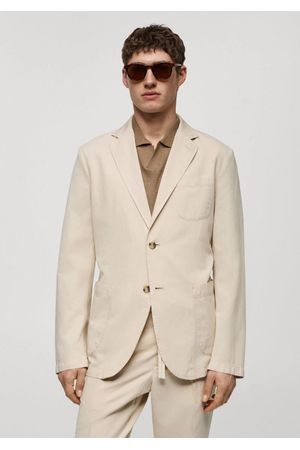 Americana slim fit lino algodón