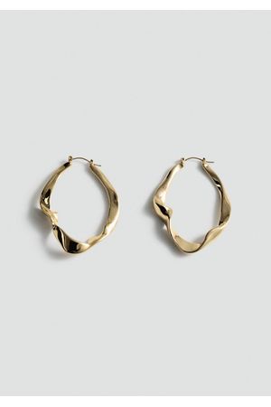 Pendientes aros irregulares