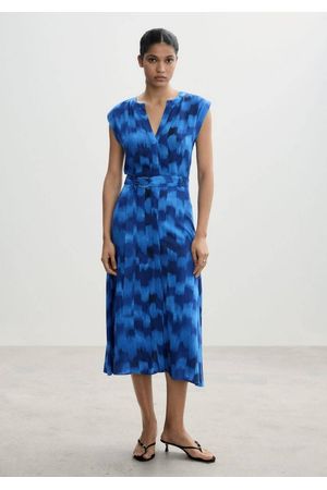 Vestido estampado cinturón