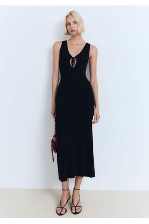 Vestido Punto Escote Lazo