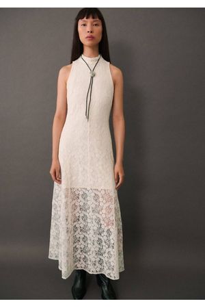 Vestido largo encaje