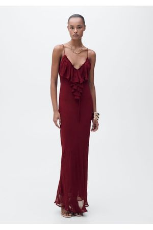 Vestido gasa detalle volantes