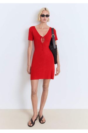 Vestido Punto Escote Lazo