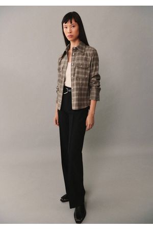 Sobrecamisa cuadros bolsillos