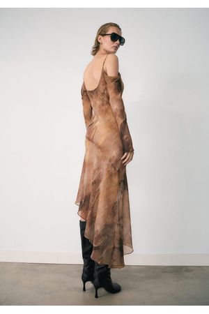 Vestido gasa estampado