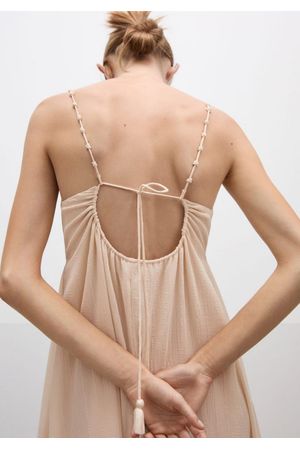 Vestido tirantes abalorios