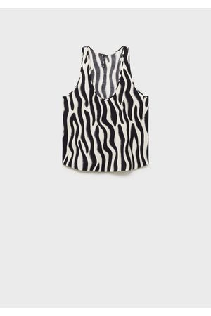 Top tirantes estampado cebra