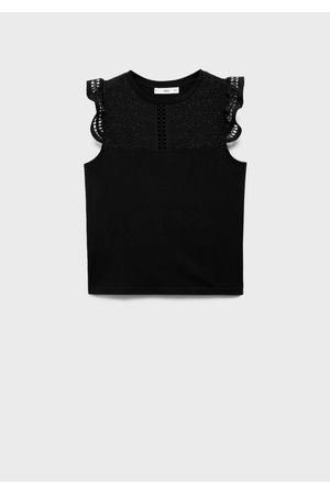 Top algodón escote calado