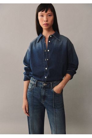 Jeans rectos tiro alto