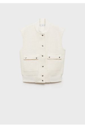 Chaleco textura bolsillos