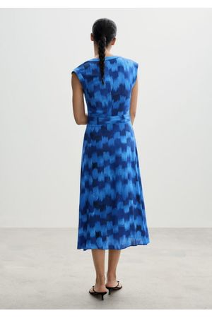 Vestido estampado cinturón