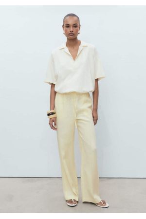 Pantalón Recto Lino Lazo