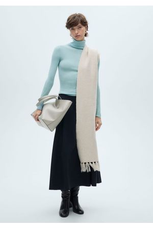 Jersey mezcla lana cuello vuelto