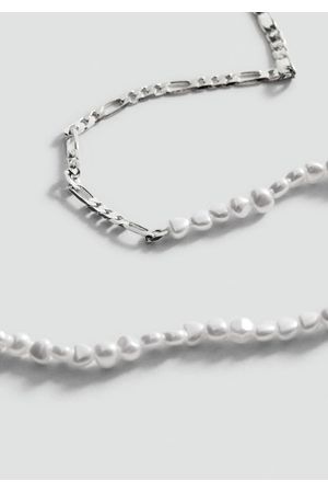 Collar Doble Cadena Perlas