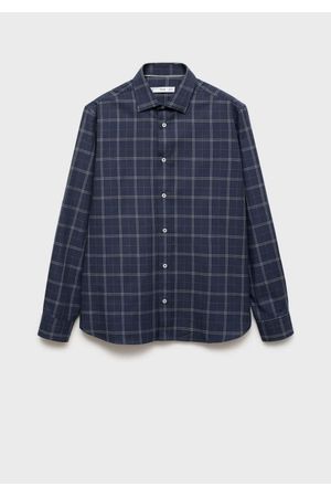 Camisa regular fit algodón cuadros