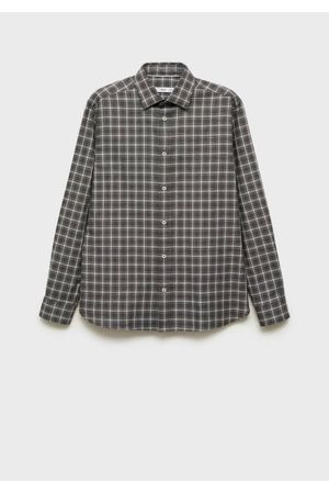 Camisa regular fit algodón cuadros