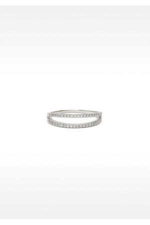 Parfois Anillo efecto doble con circonitas