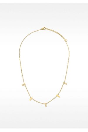 Parfois Collar corto con detalle de barras - acero inoxidable