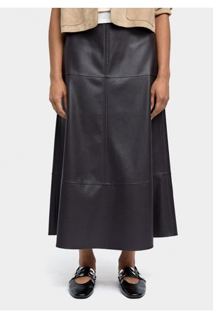 Parfois Falda larga efecto piel