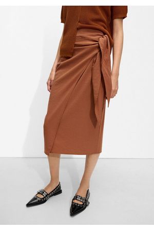 Parfois Falda Midi Con Nudo