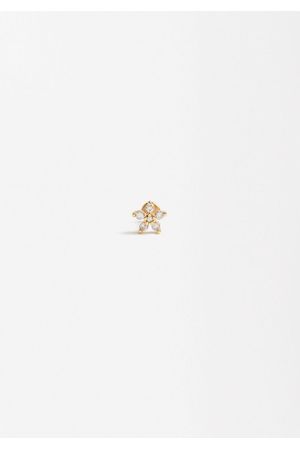 Parfois Piercing Flor Con Circonitas - Acero Inoxidable