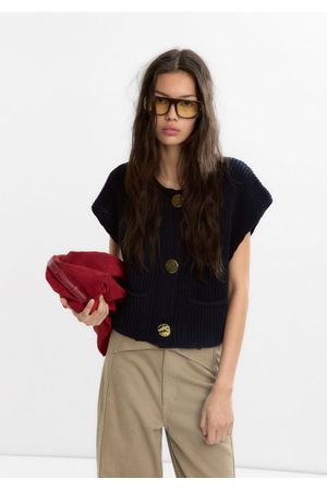 Parfois Chaleco de punto con bolsillos