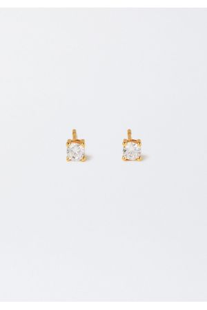 Parfois Zarcillos Cortos de Plata 925 con Circonitas