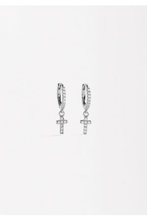 Parfois Zarcillos Cruz con Circonias