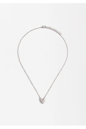 Parfois Collar Colgante De Corazón Con Circonitas