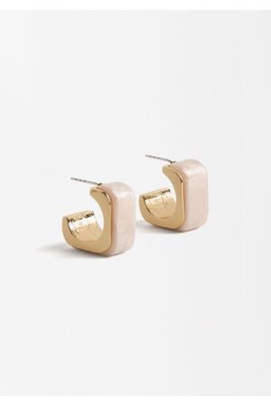 Parfois Zarcillos de aros abiertos de resina