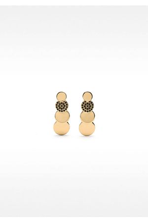 Parfois Zarcillos dorados con circonitas