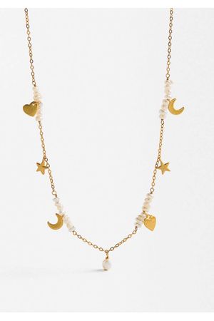 Parfois Collar corto con perlas