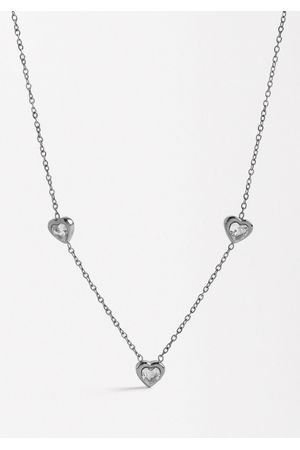 Parfois Collar de Corazones con Circonitas