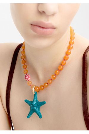 Parfois Collar de cuentas de piedra estrella de mar