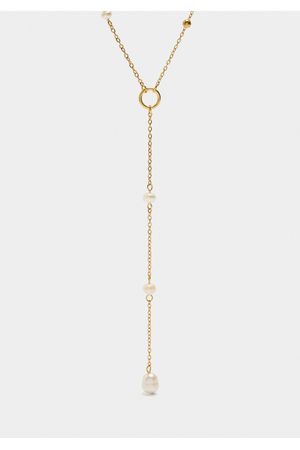 Parfois Collar largo con perlas de agua dulce