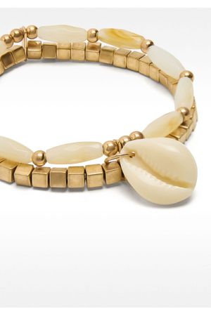 Parfois Set de pulseras elásticas con colgante de concha