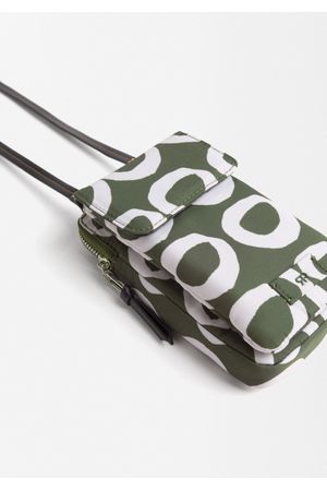 Parfois Bolsa Para Móvil De Nylon Estampada