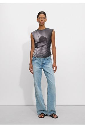 Parfois Top Estampado Fruncido