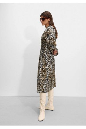 Vestido Midi Estampado De Leopardo