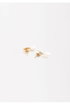 Parfois Zarcillos Cortos con Perlas de Agua Dulce