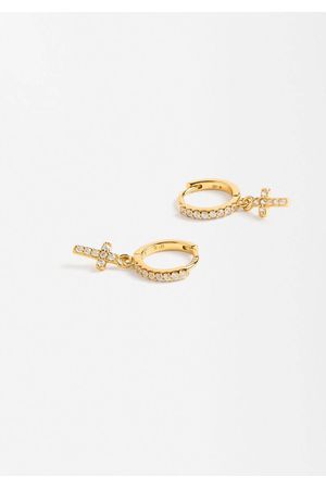 Parfois Zarcillos Cruz con Circonias