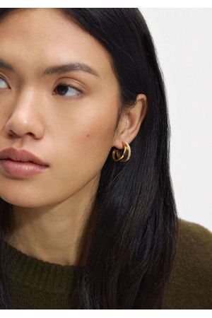 Parfois Pendientes Con Cristales Efecto Doble - Acero Inoxidable