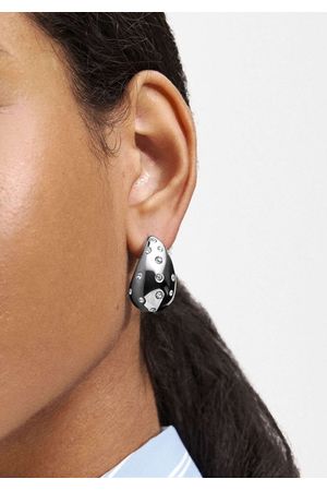 Parfois Zarcillos De Gota Con Cristales - Acero Inoxidable