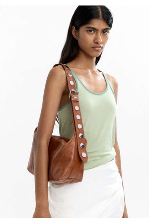 Parfois Cartera de hombro de piel