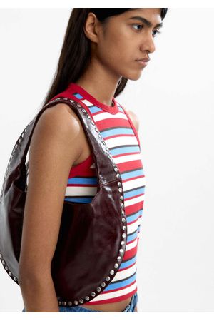 Parfois Cartera de hombro hobo de piel